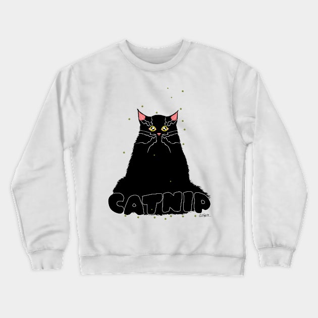 Catnip Crewneck Sweatshirt by EshiPaints